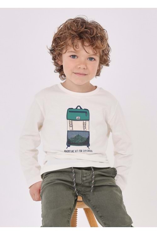 Mayoral Krem Çocuk Tshirt