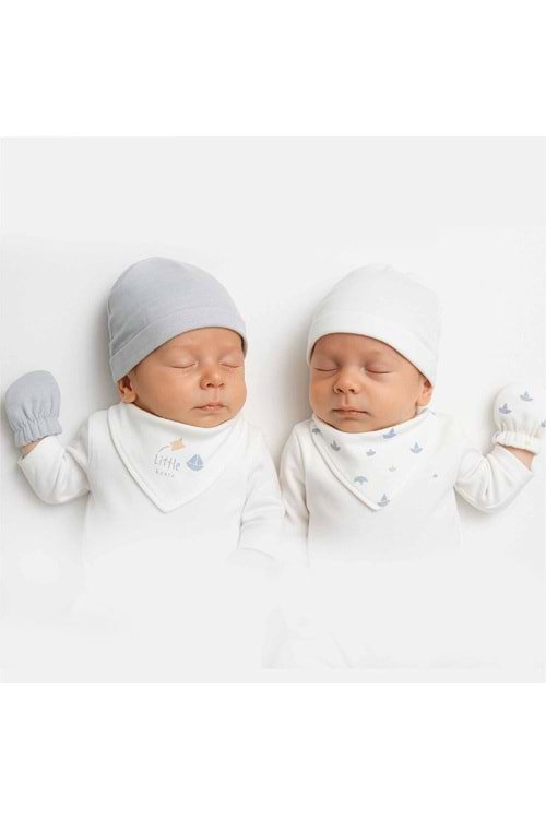 Bistyle Organic 2 Li Fular Little Boat Önlük