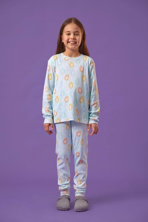 Pueril Çocuk Fitilli Pijama Takımı
