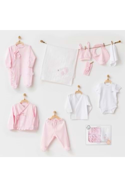 Andywawa Pembe Kız Bebek 10Lu Set Hastane Çıkışı