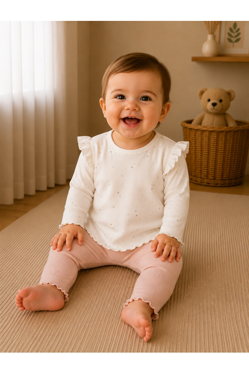 PİJAMA TAKIMI - ANDYWAWA - ECRU