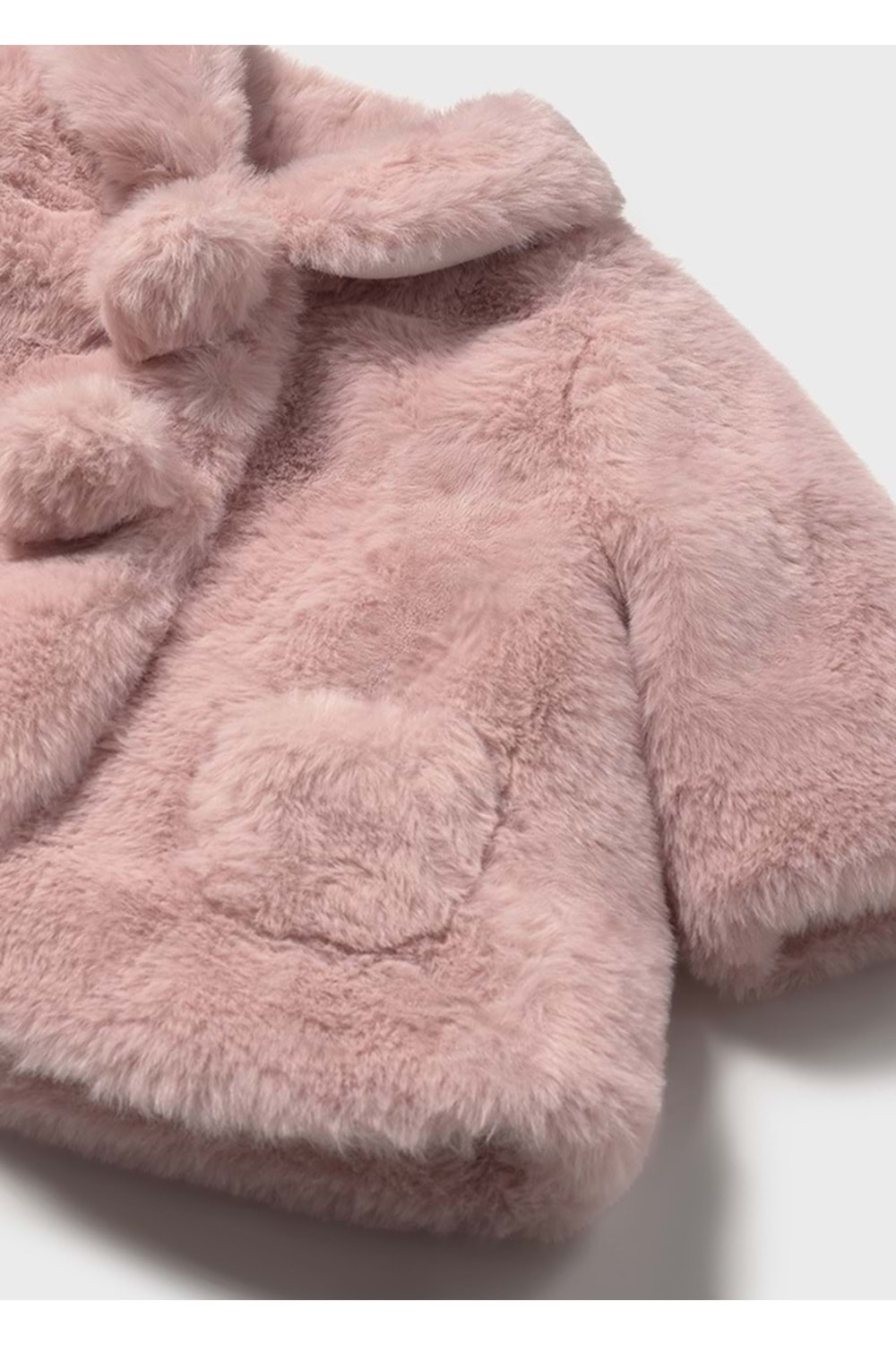 Mayoral Kız Bebek Tüylü Mont - Mayoral - PEMBE - 6-9 AY - 02402-PEMBE-6-9 AY