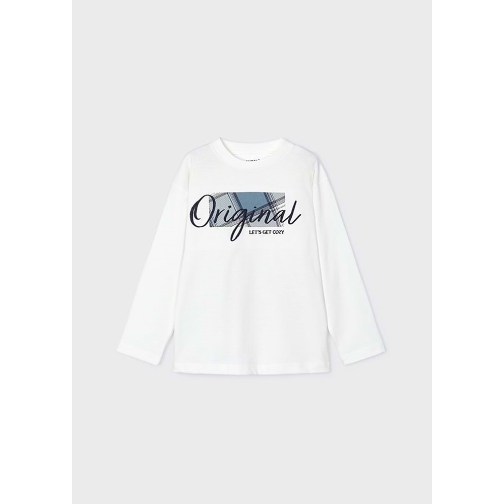 Mayoral Erkek Çocuk Tshırt - Mayoral - BEYAZ - 9 YAŞ - 04046-BEYAZ-9 YAŞ