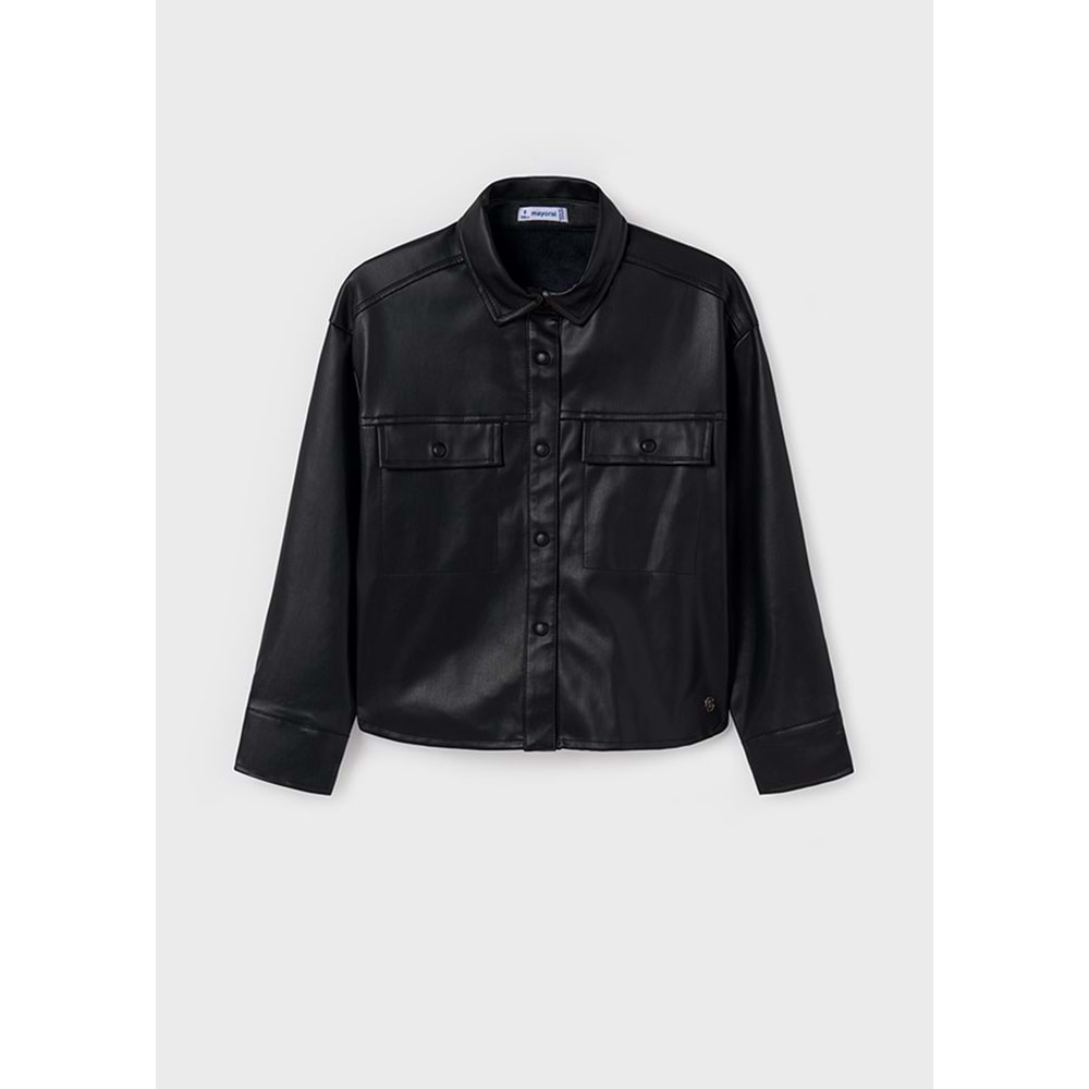 Mayoral Kız Çocuk Deri Ceket - Mayoral - SİYAH - 14 YAŞ - 07194-SİYAH-14 YAŞ