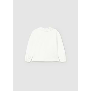 Mayoral Beyaz Bebek Tshirt - Mayoral - BEYAZ - 24-AY - 104-BEYAZ-24-AY