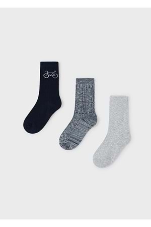 Mayoral Erkek Çocuk Çorap 3LÜ Set - Mayoral - RENKLİ - 4 YAŞ