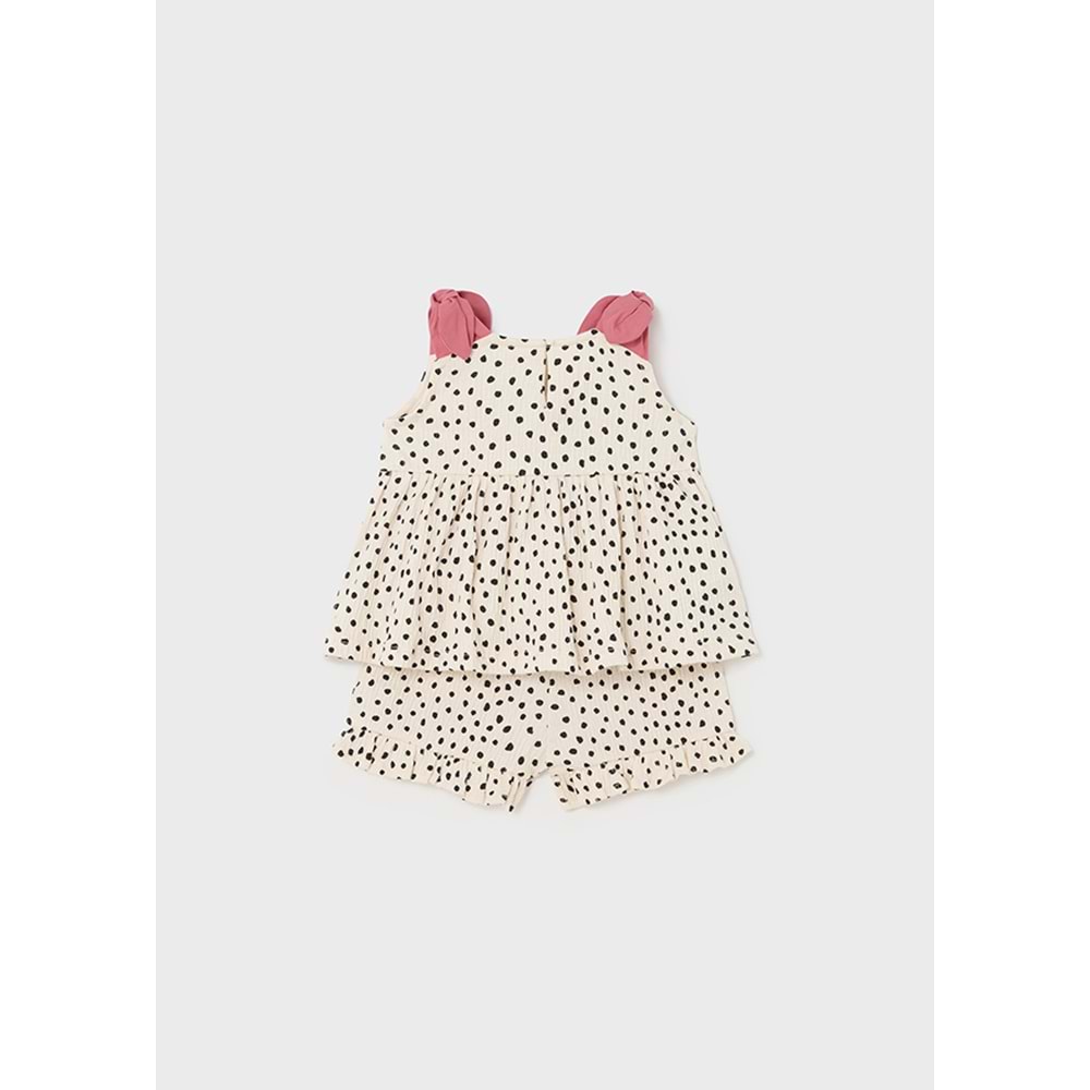 Mayoral Kız Bebek Şort Takım - Mayoral - KREM - 24-AY