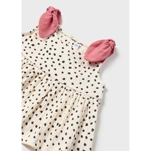 Mayoral Kız Bebek Şort Takım - Mayoral - KREM - 24-AY