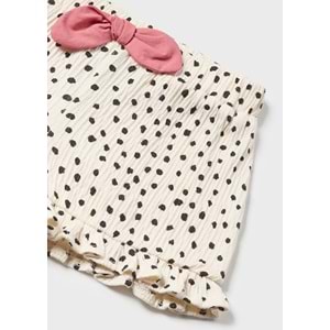 Mayoral Kız Bebek Şort Takım - Mayoral - KREM - 24-AY