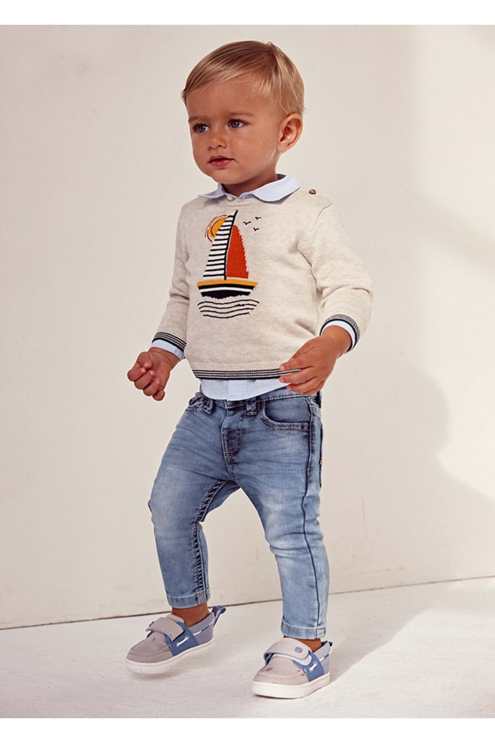 Mayoral Lacivert Erkek Bebek Pantolon - MAYORAL - LACİVERT - 36-AY