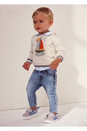Mayoral Lacivert Erkek Bebek Pantolon - MAYORAL - LACİVERT - 36-AY