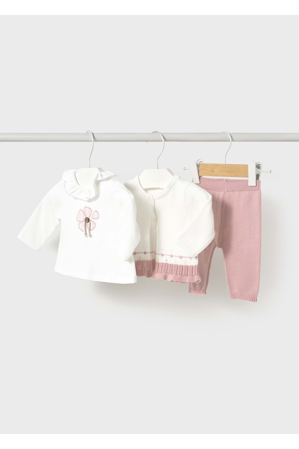 Mayoral Kız Bebek 3 Lü Takım - Mayoral - PEMBE - 12-AY - 1589-PEMBE-12-AY