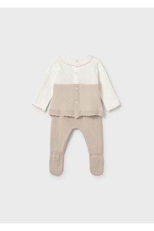 Mayoral Elbise çorap set - Mayoral - ECRU - 4-6 AY - 1594-ECRU-4-6 AY