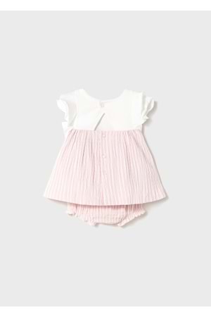 Mayoral kız bebek elbise - Mayoral - BEYAZ - 2-4 AY - 1845-BEYAZ-2-4 AY