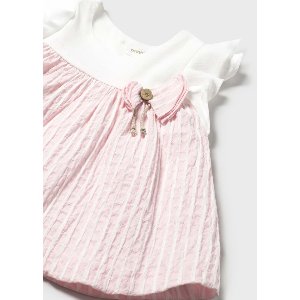 Mayoral kız bebek elbise - Mayoral - BEYAZ - 2-4 AY - 1845-BEYAZ-2-4 AY