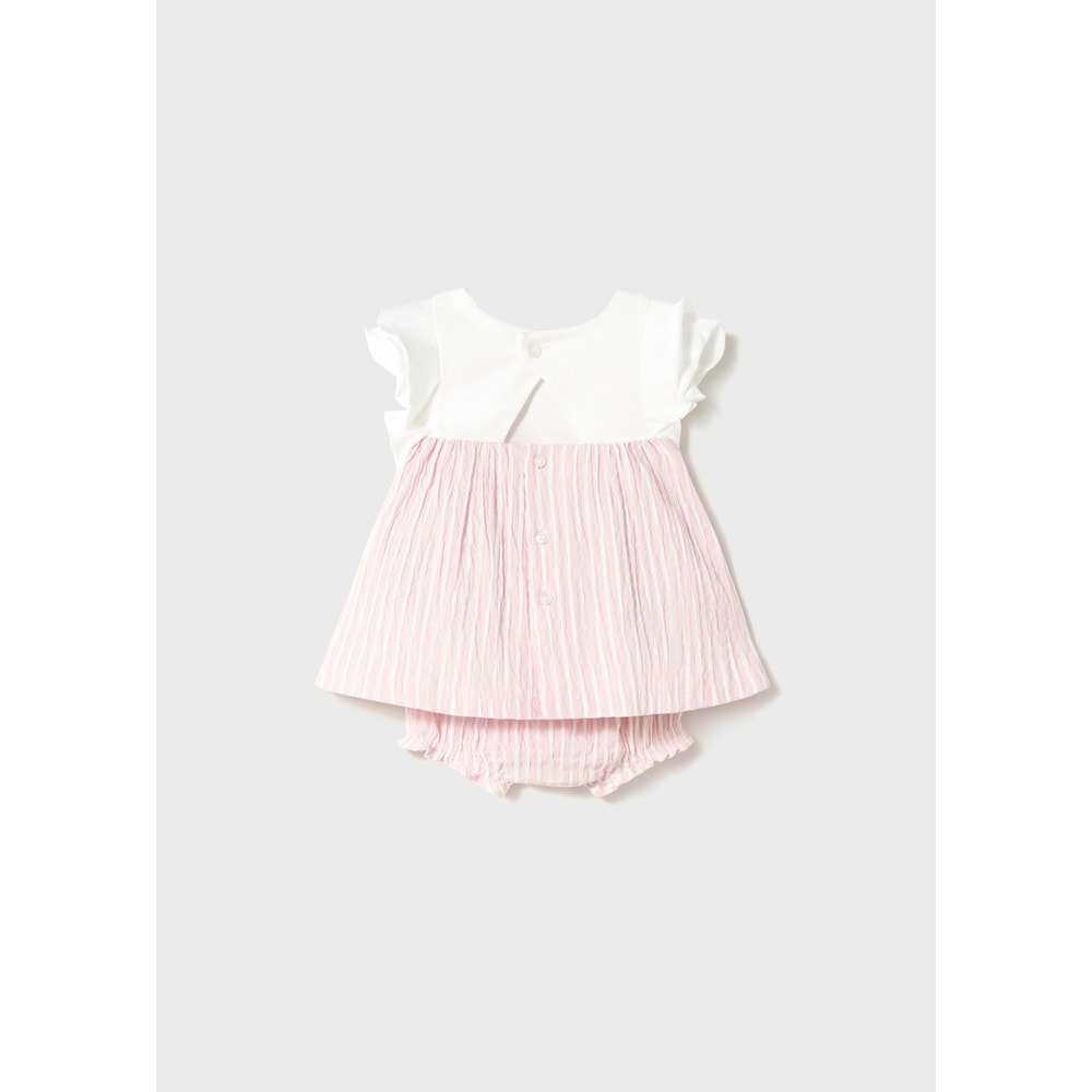 Mayoral kız bebek elbise - Mayoral - BEYAZ - 2-4 AY - 1845-BEYAZ-2-4 AY