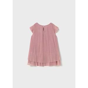 Tüllü Pileli Elbise Kız Çocuk - Mayoral - PEMBE - 2 YAŞ - 1907-PEMBE-2 YAŞ