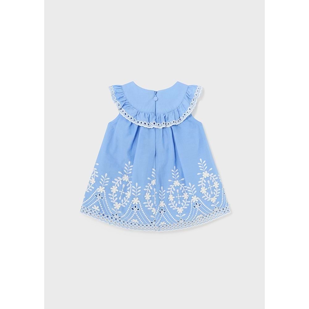 Mayoral Kız Bebek Elbise - Mayoral - MAVİ - 12-AY