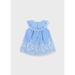 Mayoral Kız Bebek Elbise - Mayoral - MAVİ - 12-AY