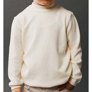 Crazymonkey Erkek Çocuk Yarım Balıkçı Yaka Bady - CRAZYMONKEY - ECRU - 4 YAŞ - 2002--ECRU-4 YAŞ