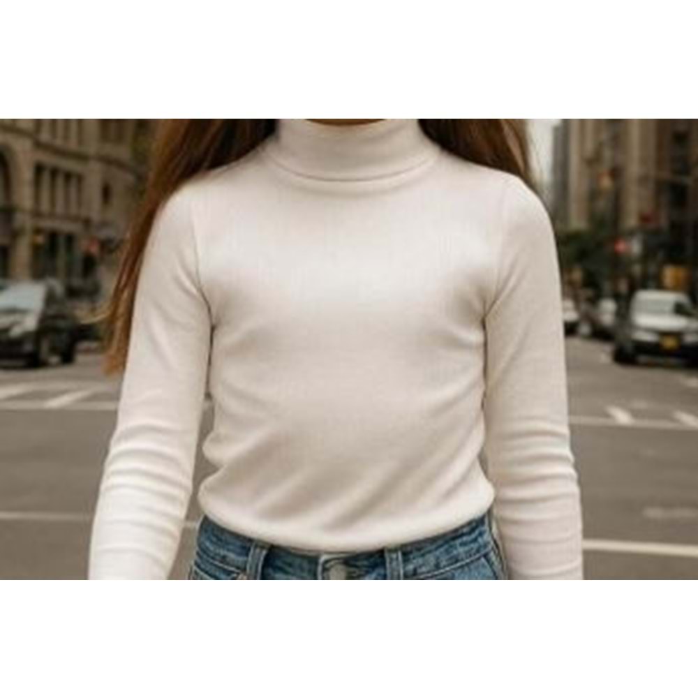 Crazymonkey Erkek Çocuk Yarım Balıkçı Yaka Bady - CRAZYMONKEY - ECRU - 4 YAŞ - 2002--ECRU-4 YAŞ