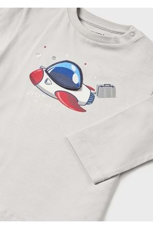 Mayoral Gri Bebek Tshirt - Mayoral - AÇIK GRİ - 24-AY - 2014--AÇIK GRİ-24-AY