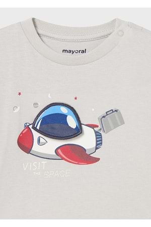 Mayoral Gri Bebek Tshirt - Mayoral - AÇIK GRİ - 24-AY - 2014--AÇIK GRİ-24-AY