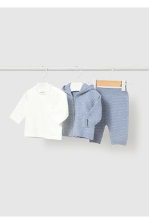Mayoral Erkek Bebek 3 LÜ Set Örgü - Mayoral - AÇIK MAVİ - 18-AY