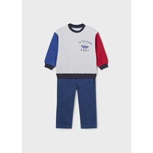 Mayoral Bebek Pantolon Set - Mayoral - GRİ - 36-AY - 2542--GRİ-36-AY