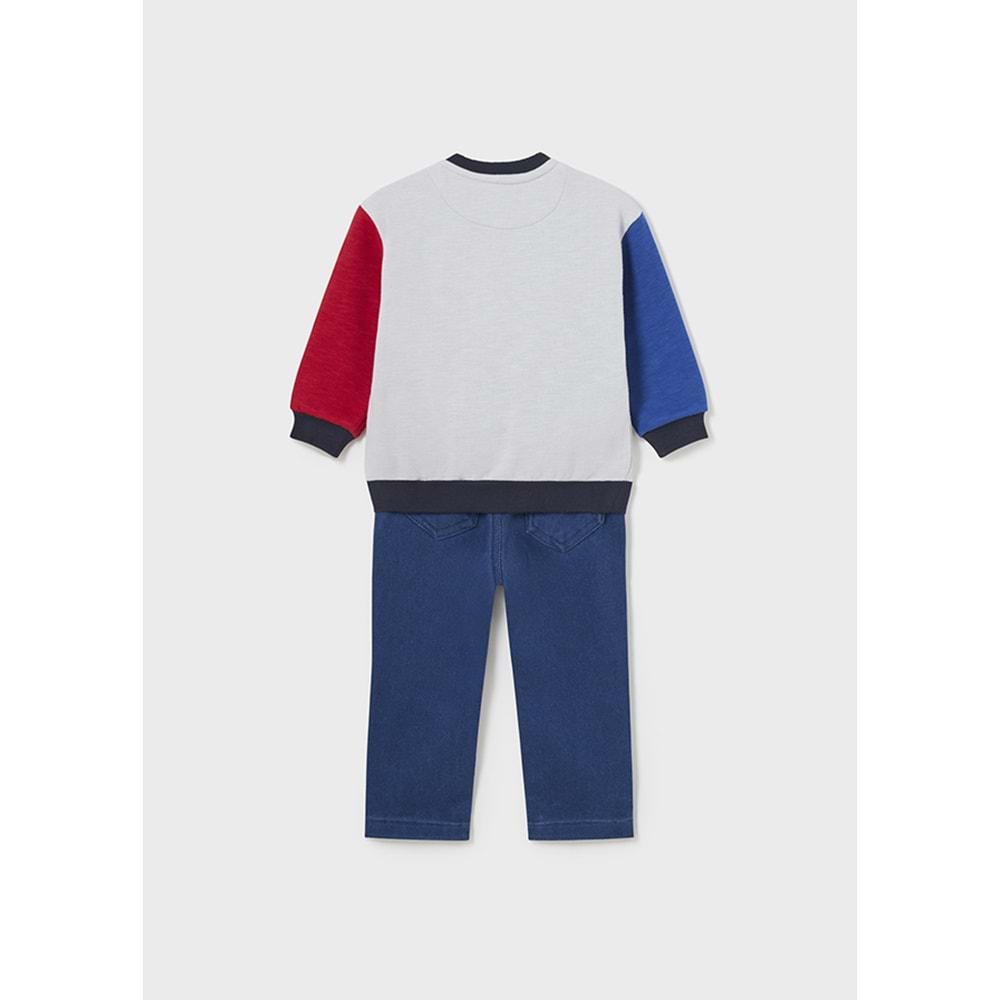 Mayoral Bebek Pantolon Set - Mayoral - GRİ - 36-AY - 2542--GRİ-36-AY
