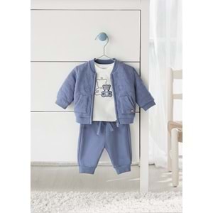 Mayoral Lacivert Bebek 3LÜ Takım - Mayoral - LACİVERT - 12-AY - 2683-LACİVERT-12-AY