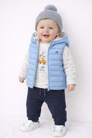 Mayoral Mavi Bebek 3LÜ Takım - Mayoral - MAVİ - 18-AY - 2695-MAVİ-18-AY