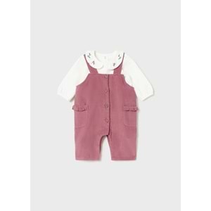 Mayoral Kız Bebek Tshırt Tulum - Mayoral - NAR ÇİÇEĞİ - 12-AY