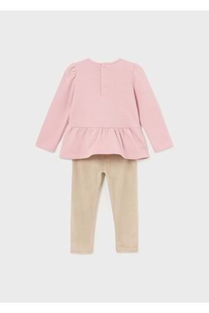 Mayoral Bebek Set Tayt Kadife - Mayoral - KREM - 36-AY - 2765-KREM-36-AY