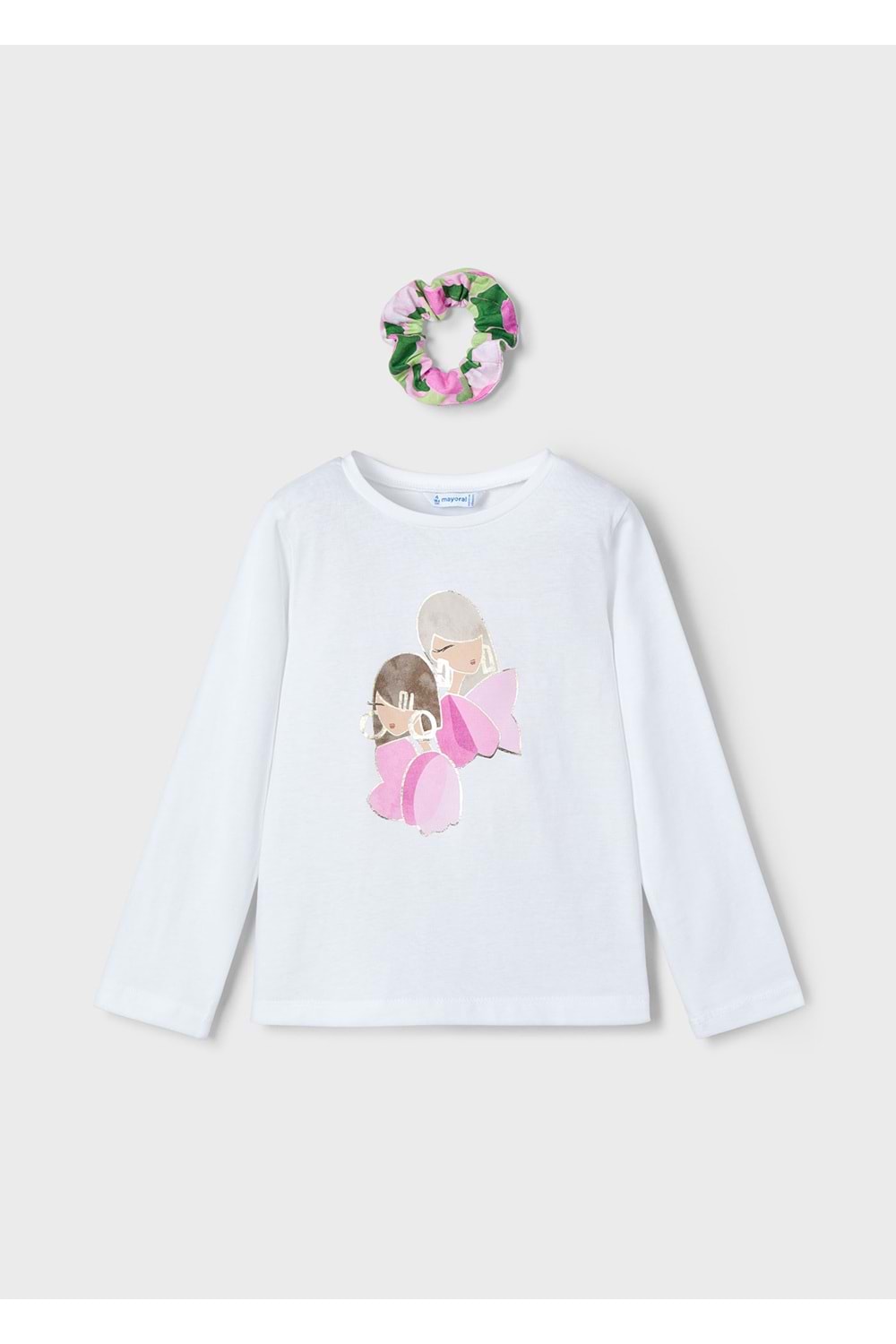 Mayoral Kız Çocuk Uzun Kol Tshirt - Mayoral - BEYAZ - 10 YAŞ - 3016-BEYAZ-10 YAŞ