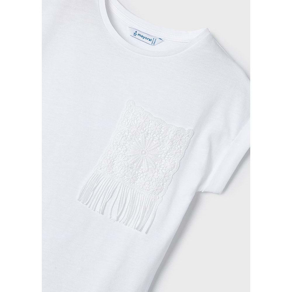 Mayoral Kız Çocuk Tshirt - Mayoral - BEYAZ - 5 YAŞ