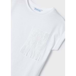 Mayoral Kız Çocuk Tshirt - Mayoral - BEYAZ - 5 YAŞ