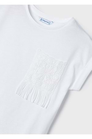 Mayoral Kız Çocuk Tshirt - Mayoral - BEYAZ - 7 YAŞ