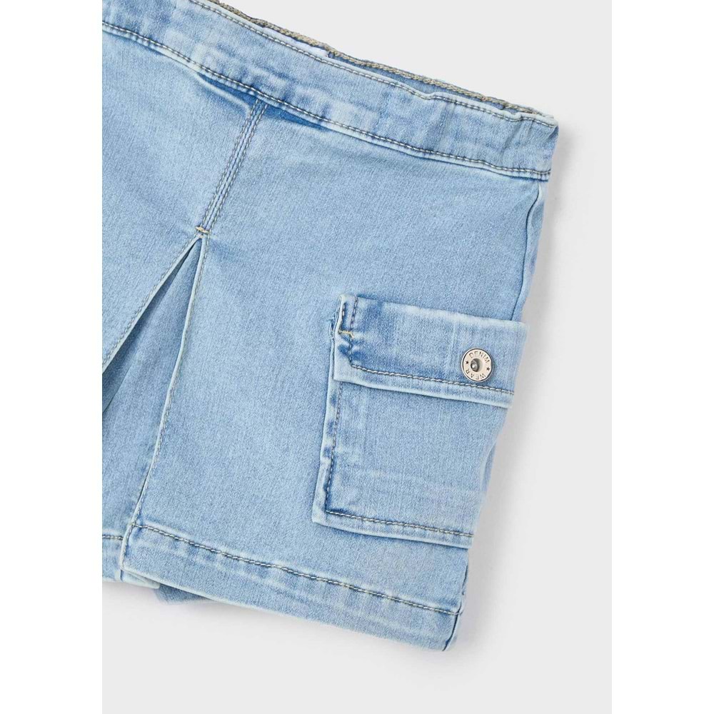 Mayoral kız çocuk kot şort - Mayoral - MAVİ - 4 YAŞ - 3207-MAVİ-4 YAŞ