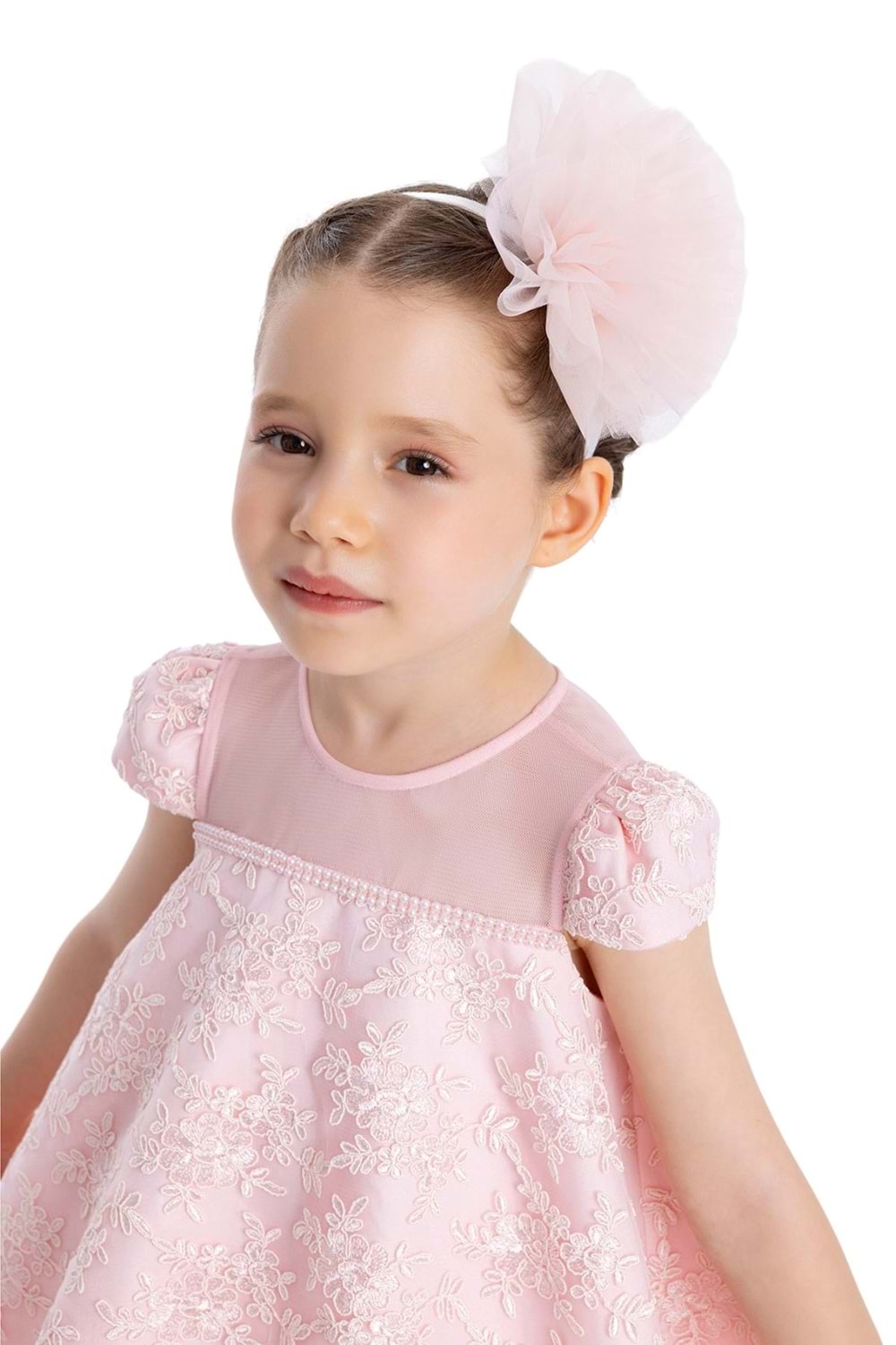 Pamina Kız Çocuk Elbise - PEMBE - 12-AY - 34110-PEMBE-12-AY