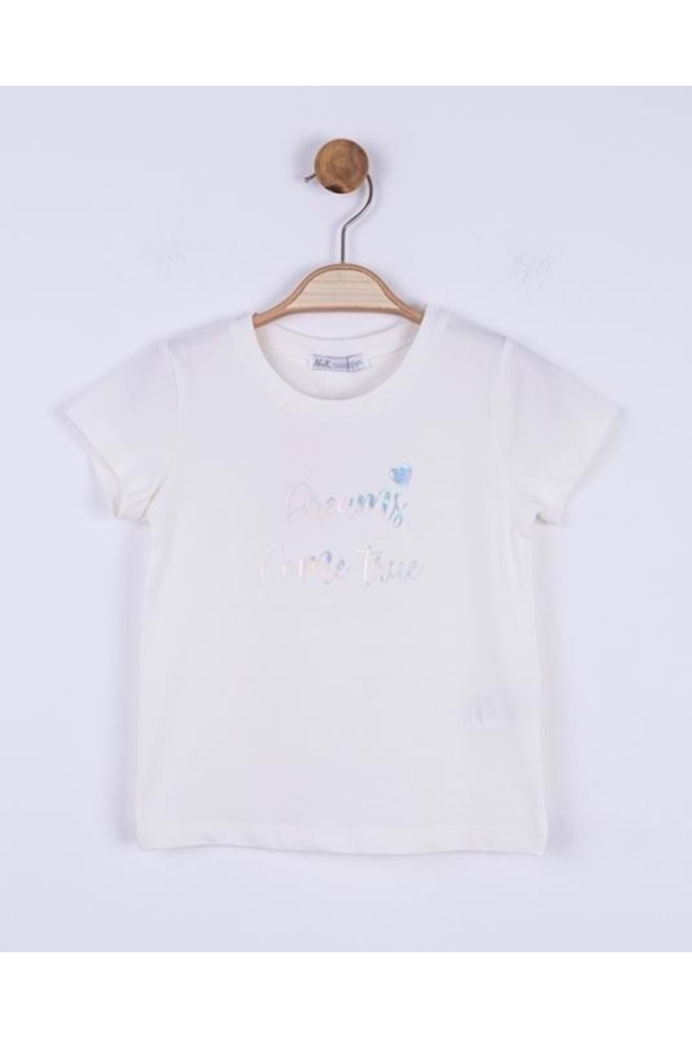 N.K Krem Kız Çocuk Tshirt - N.K - KREM - 5 YAŞ - 34540-KREM-5 YAŞ