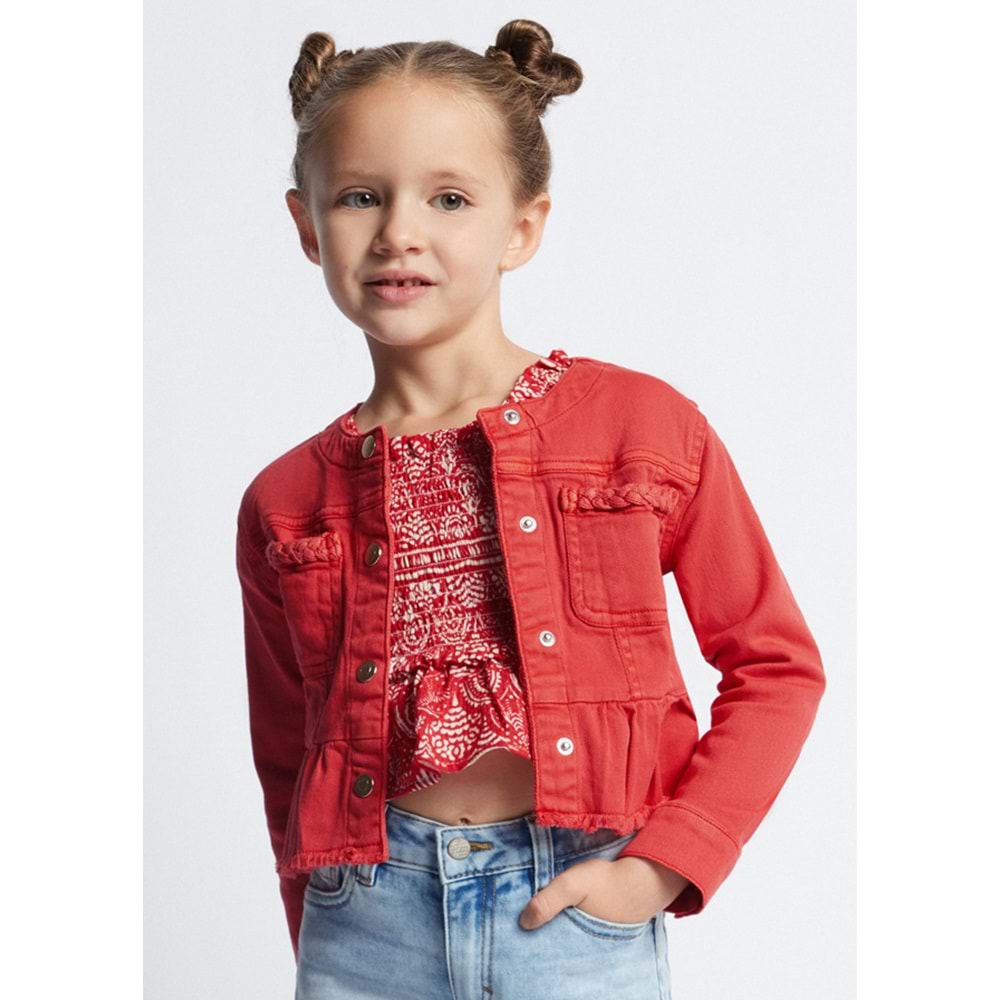 Mayoral Kız Çocuk Ceket - Mayoral - KIRMIZI - 5 YAŞ