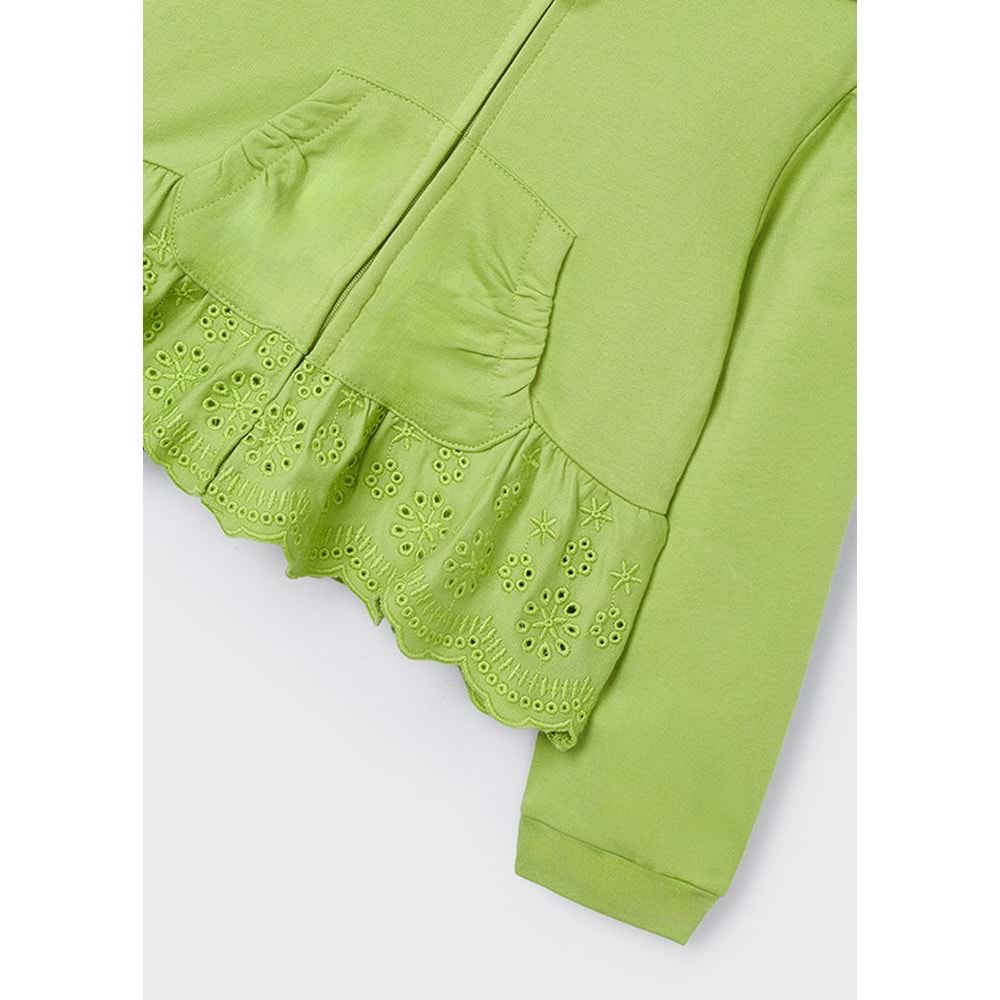 Mayoral Kız Çocuk kapşonlu Ceket - Mayoral - YEŞİL - 5 YAŞ - 3477-YEŞİL-5 YAŞ