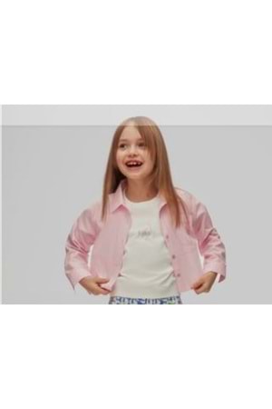 Kız Çocuk Pembe Gömlek - N.K. UNSEA - PEMBE - 8 YAŞ - 38564-PEMBE-8 YAŞ