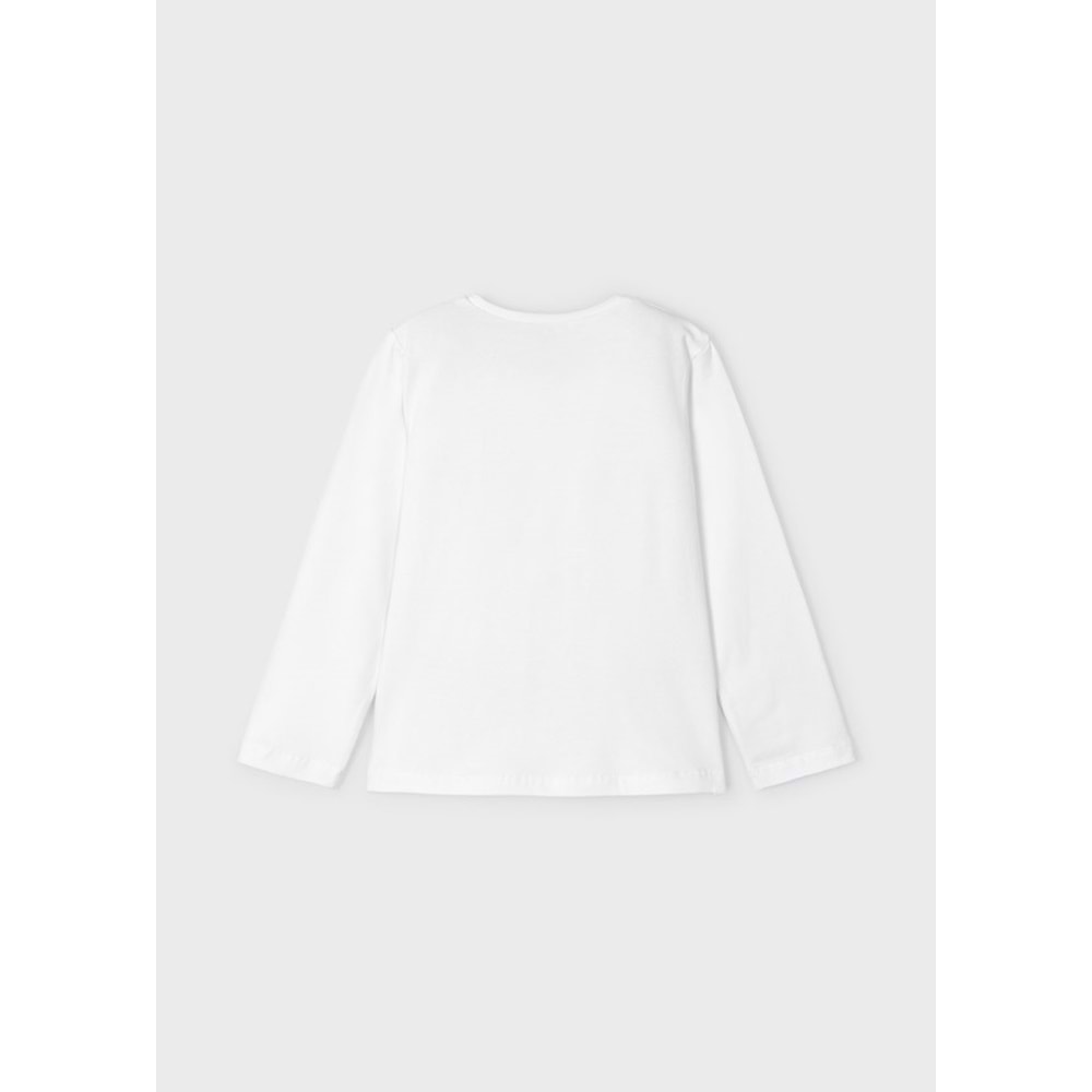 Mayoral Beyaz Çocuk Tshirt - Mayoral - BEYAZ - 4 YAŞ - 4005--BEYAZ-4 YAŞ