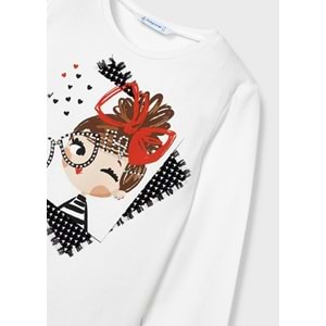 Mayoral Beyaz Çocuk Tshirt - Mayoral - BEYAZ - 4 YAŞ - 4005--BEYAZ-4 YAŞ