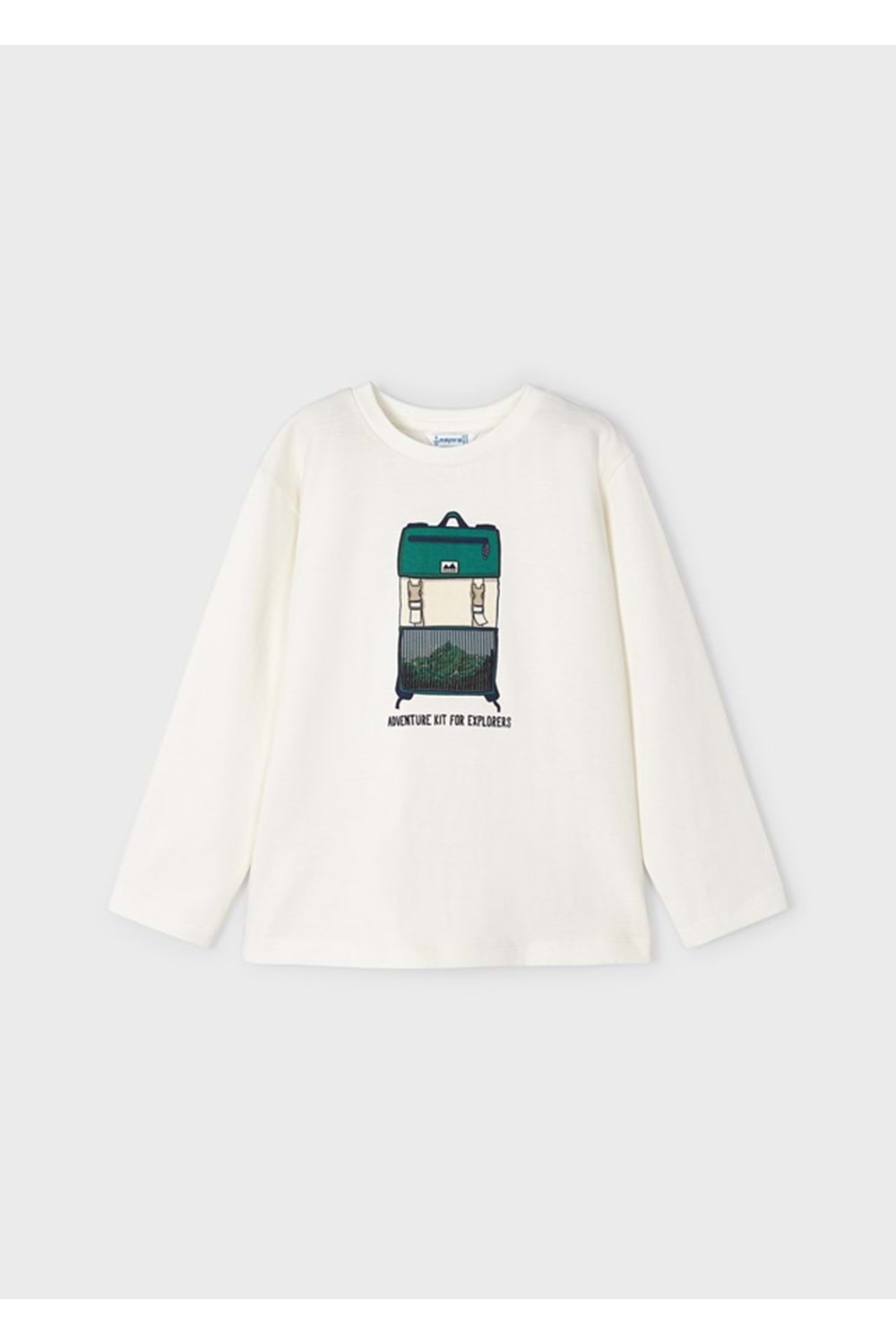 Mayoral Krem Çocuk Tshirt - Mayoral - KREM - 7 YAŞ - 4028-KREM-7 YAŞ