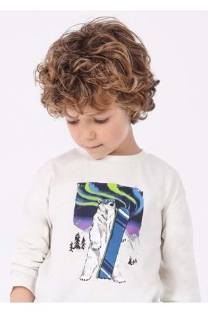 Mayoral Krem Çocuk Tshirt - Mayoral - KREM - 5 YAŞ - 4038-KREM-5 YAŞ