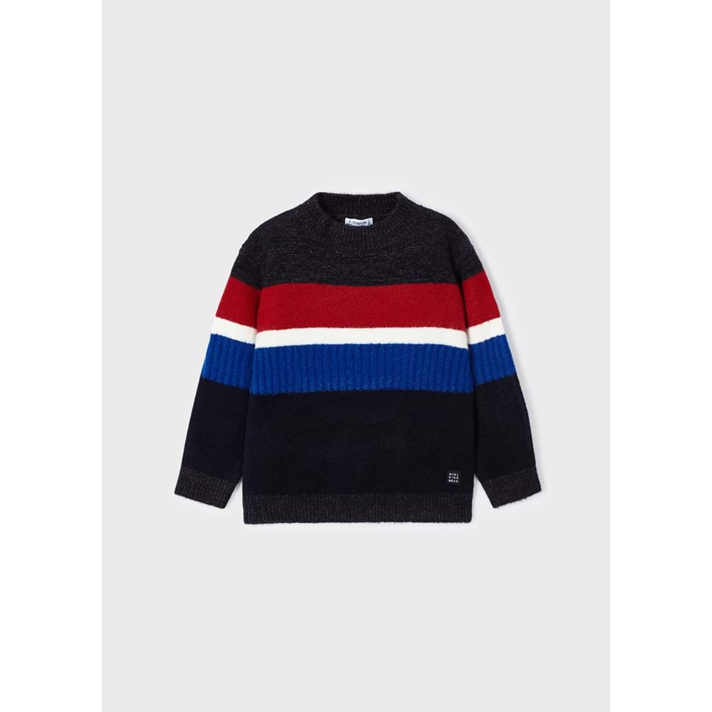 Mayoral Çizgili Çocuk Kazak - Mayoral - SİYAH - 7 YAŞ - 4319--SİYAH-7 YAŞ