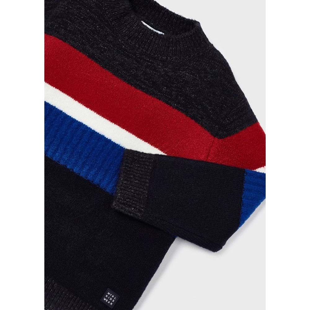 Mayoral Çizgili Çocuk Kazak - Mayoral - SİYAH - 7 YAŞ - 4319--SİYAH-7 YAŞ